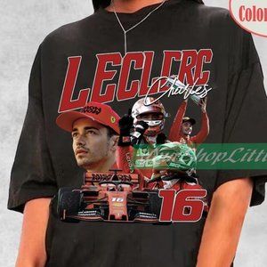 Retro Charles Leclerc Homage Tshirt Driver Racing Formula Racing Sweatshirt Fans